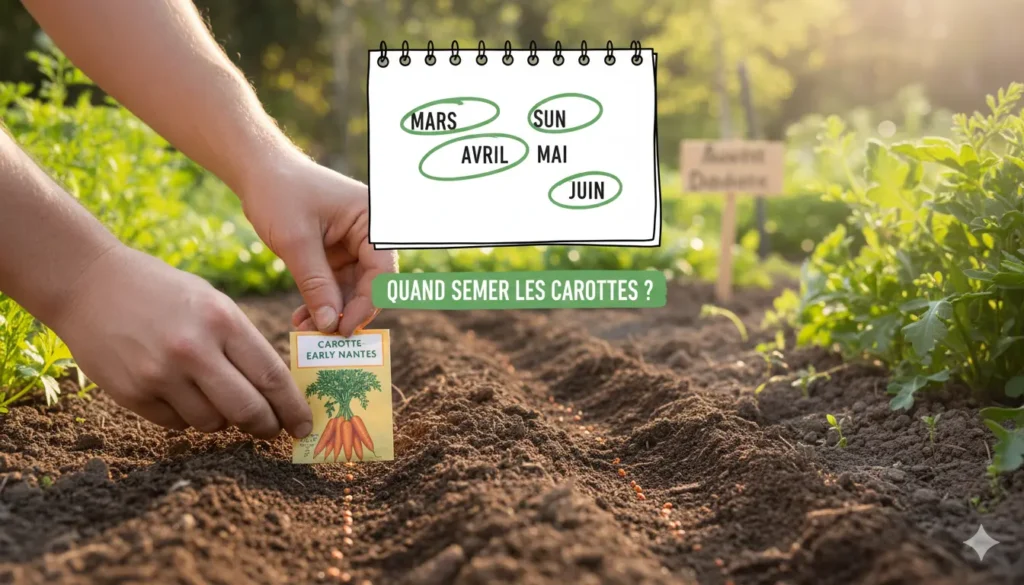 date pour semer les carottes