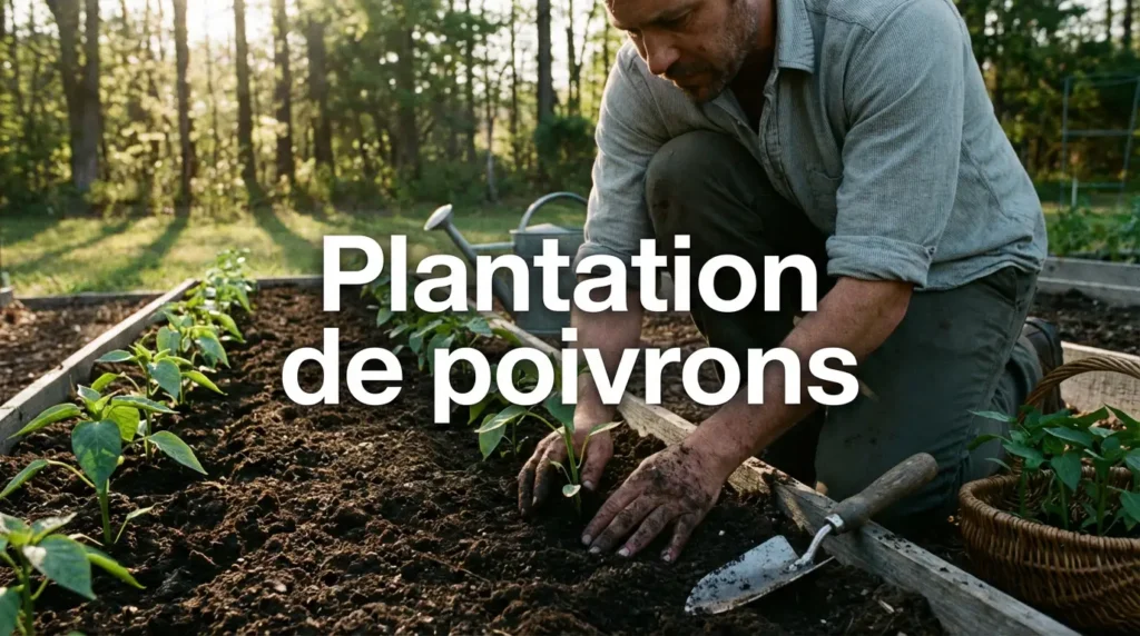 Plantation de poivrons en pleine terre