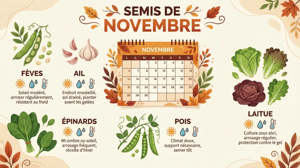 Que semer en novembre en pleine terre