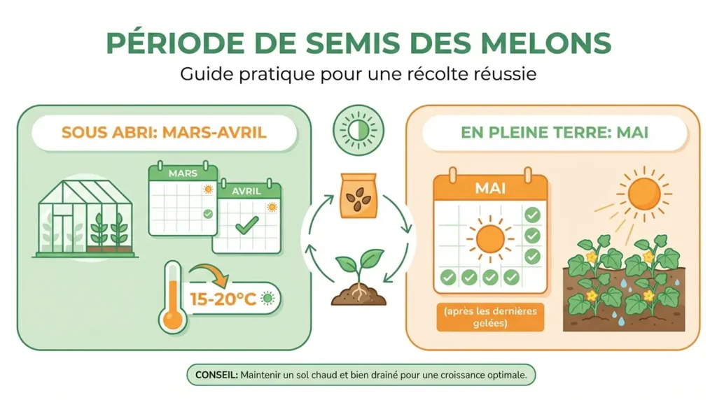 favoriser la germination des melons