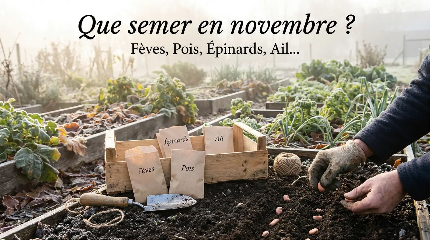 Que semer en novembre au potager ?