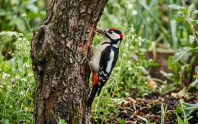 La signification d’un pivert dans le jardin
